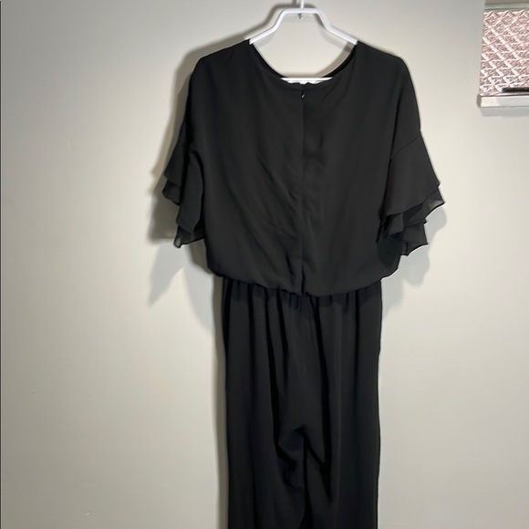 Sunday in Brooklyn Black Flutter Sleeve Jumpsuit - Picture 6 of 11